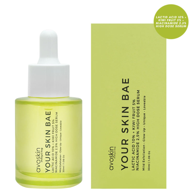 Avoskin Your Skin Bae Lactic Acid 10% + Kiwi Fruit 5% + Niacinamide 2,5% High Dose Serum