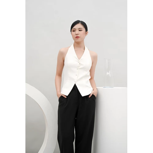 Cloth Inc Capsule Halter Neck Top Women Wanita  atasan